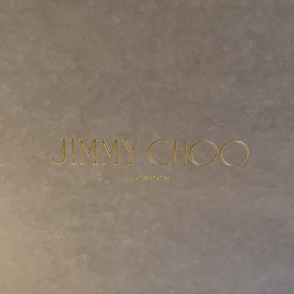 Stunning Jimmy Choo Metallic Printed Suede Wedge. - Picture 8 of 9